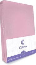 Cillows Premium Jersey Hoeslaken voor Kinderen - 70x160 cm - (tot 20 cm hoogte) - Oud Roze
