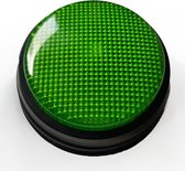 Soundbutton ledlicht, recordable - groen - sound button / knop met geluid, led licht / ledlampje - hebbeding, kantoorartikel