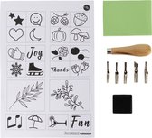Crafts&Co Stamp Carving Kit - DIY Pakket Stempels Maken