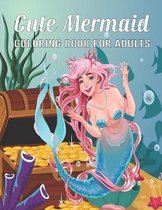 Cute Mermaid Coloring Book for Adults