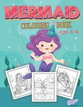Mermaid Coloring Book Ages 4-8: