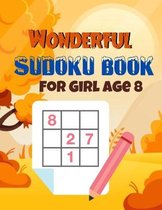 Wonderful Sudoku Book For Girl Age 8