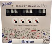 BS - Calligraphy Markers 12 Stuks Markers - Grijze tinten 12 Pcs