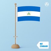 Tafelvlag Nicaragua 10x15cm | met standaard