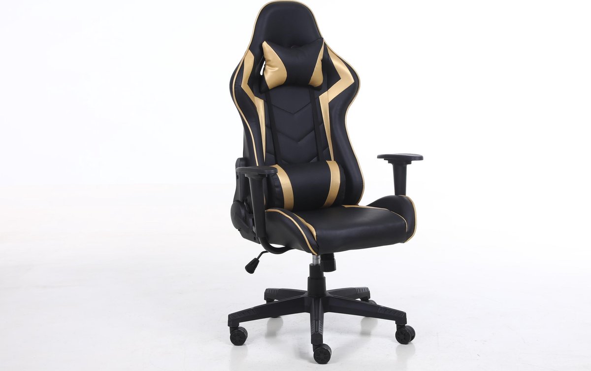 Alora Gamestoel Monaco Goud - Bureaustoel - gamingchair - gaming chair - gamingstoel - game stoel -