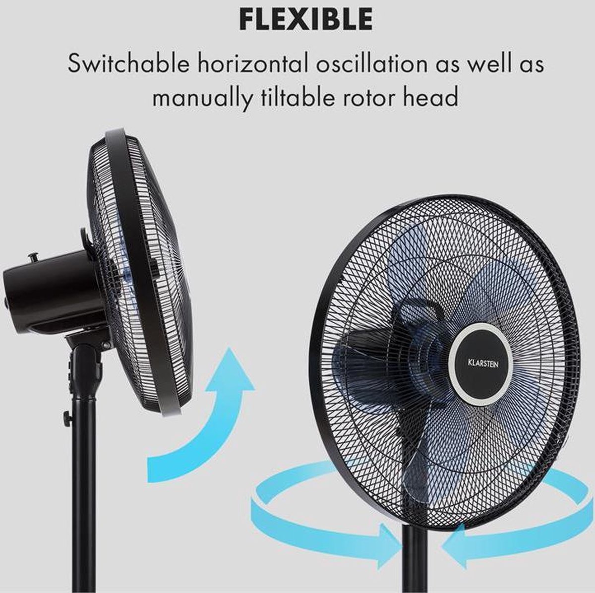 Plafondventilator Met Verlichting - 50cm - 3 Snelheden Afstandsbediening Zwart