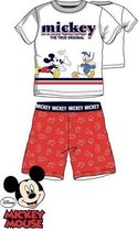 Disney Mickey Mouse pyjama shortama - wit/rood - maat 92/98 (3 jaar)