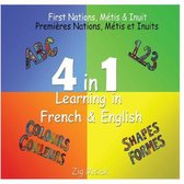 4 in 1 Learning, French and English, 4 books in 1