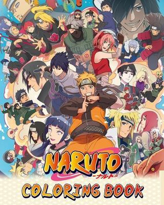 Naruto Coloring Book: High Quality Illustrations of Naruto Shippuden ...