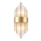 Wandlamp - Kristallen Binnen Wandlamp Goud - Decoratie voor Binnenhuis - 20x60cm - KL-006