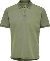 ONLY & SONS ONSPAGE SLIM WASHED POLO Heren Poloshirt - Maat L