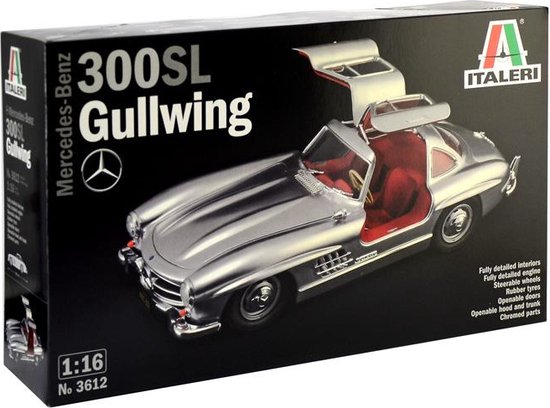 Italeri MERCEDES-BENZ 300 SL GULLWING Montagekit Klassieke auto modelbouw  1:16 | bol.com