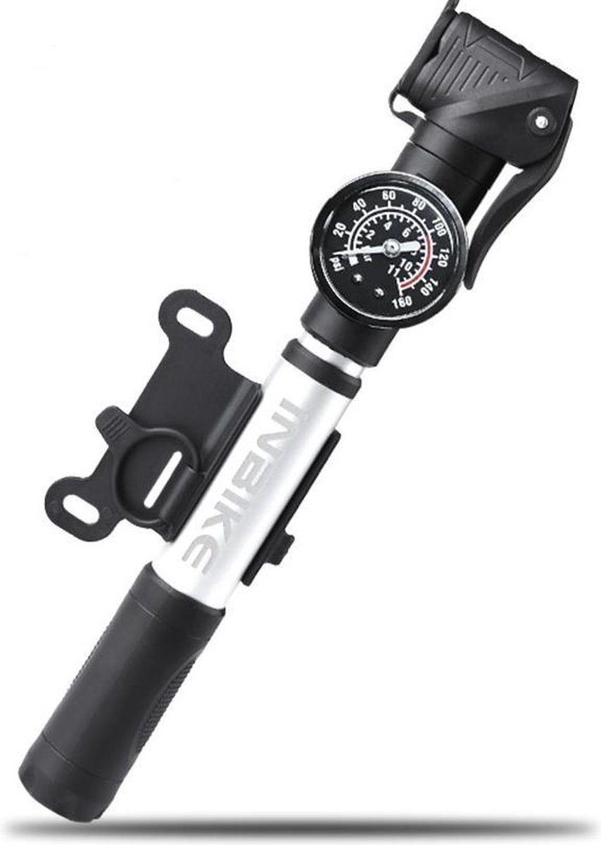 HANDT Inbike Fietspomp - draagbaar - Sportpomp - Compact - Fietspomp met drukmeter
