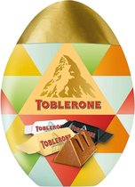 Toblerone ei gevuld met Tiny's Mix melk/puur/wit - 192g