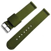 Two Piece NATO RAF Horlogeband Nylon Groen 18mm