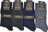 Heren sokken - 2 paar - dunne sokken - 100% katoen - Egyptische katoen - naadloos - blauw - heren maat 43/46