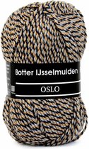 Oslo Beige grijs blauw, gemeleerd 73 - Botter IJsselmuiden PAK MET 10 BOLLEN a 100 GRAM. PARTIJ 48838. INCL. Gratis Digitale vinger haak en brei toerenteller