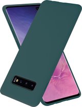 Shieldcase Silicone case Samsung Galaxy S10 Plus - donkergroen