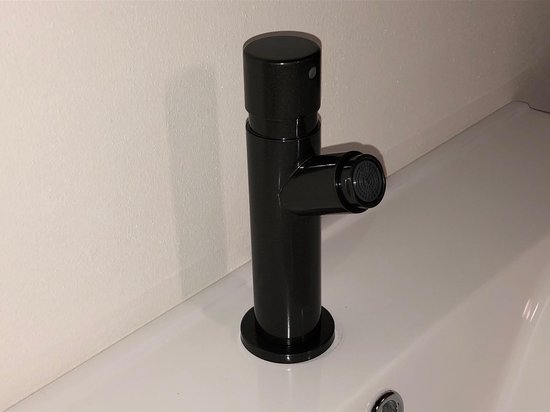 Schütte Raven wastafelkraan mat zwart kopen