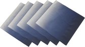 Servetten - Nacht blauw / Wit - Katoen - 33 x 33 cm - 3 laags - 20 stuks