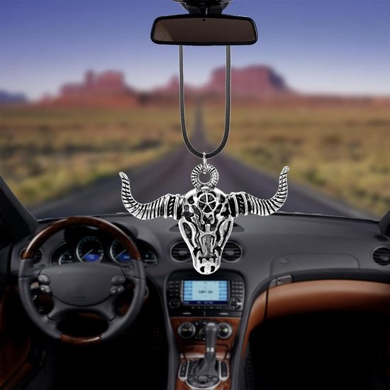 Afbeelding van het spel Missan: Raamhanger Horn/Bull Hoog Kwaliteit / Ketting / Spiegelhanger auto / Autospiegel hanger
