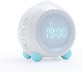 Slaaptrainer - Nachtlampje - Wake Up Light - Multikleur - Bedlamp - Slaaptimer - Slaaphulp - Slaapwekker - Digitale Wekker - Wekker - Klok - Kinderen - Baby - Musikaal - Modern - Temperatuura