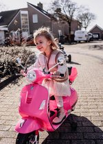 Elektrische Kinder Vespa 12v - Windscherm - koffer - muziek - aux - Lere zadel -