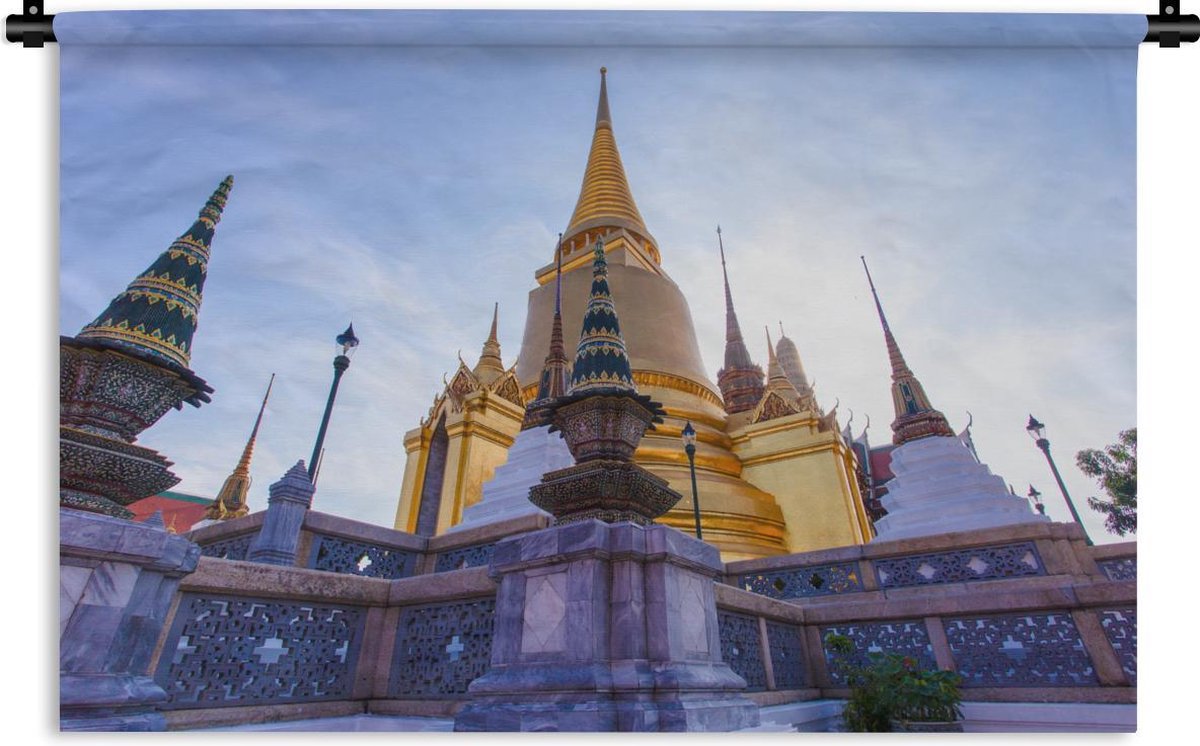 Wandkleed Koninklijk Paleis van Bangkok Tempel van de Smaragdgroene Boeddha in het... Wandkleed Koninklijk Paleis van Bangkok Tempel van de Smaragdgroene Boeddha in het...