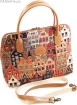 Mille Fleurs Handtas - Belgische Gobelin - Gevels