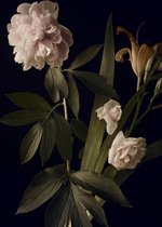 Glasschilderij - Stilleven bloemen - 80x120 cm - Wanddecoratie