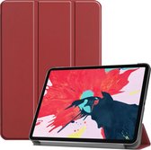 Voor iPad Pro 11 inch 2020 Custer Texture Smart PU lederen tas met slaap- / wekfunctie en drievoudige houder (wijnrood)