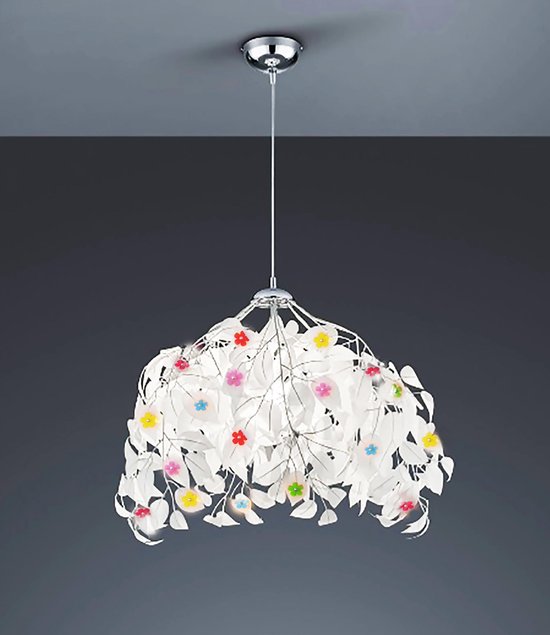 Funnylight Design hanglamp bloemen feest 38 cm in wit voor hal kids slaap kamer bol.com
