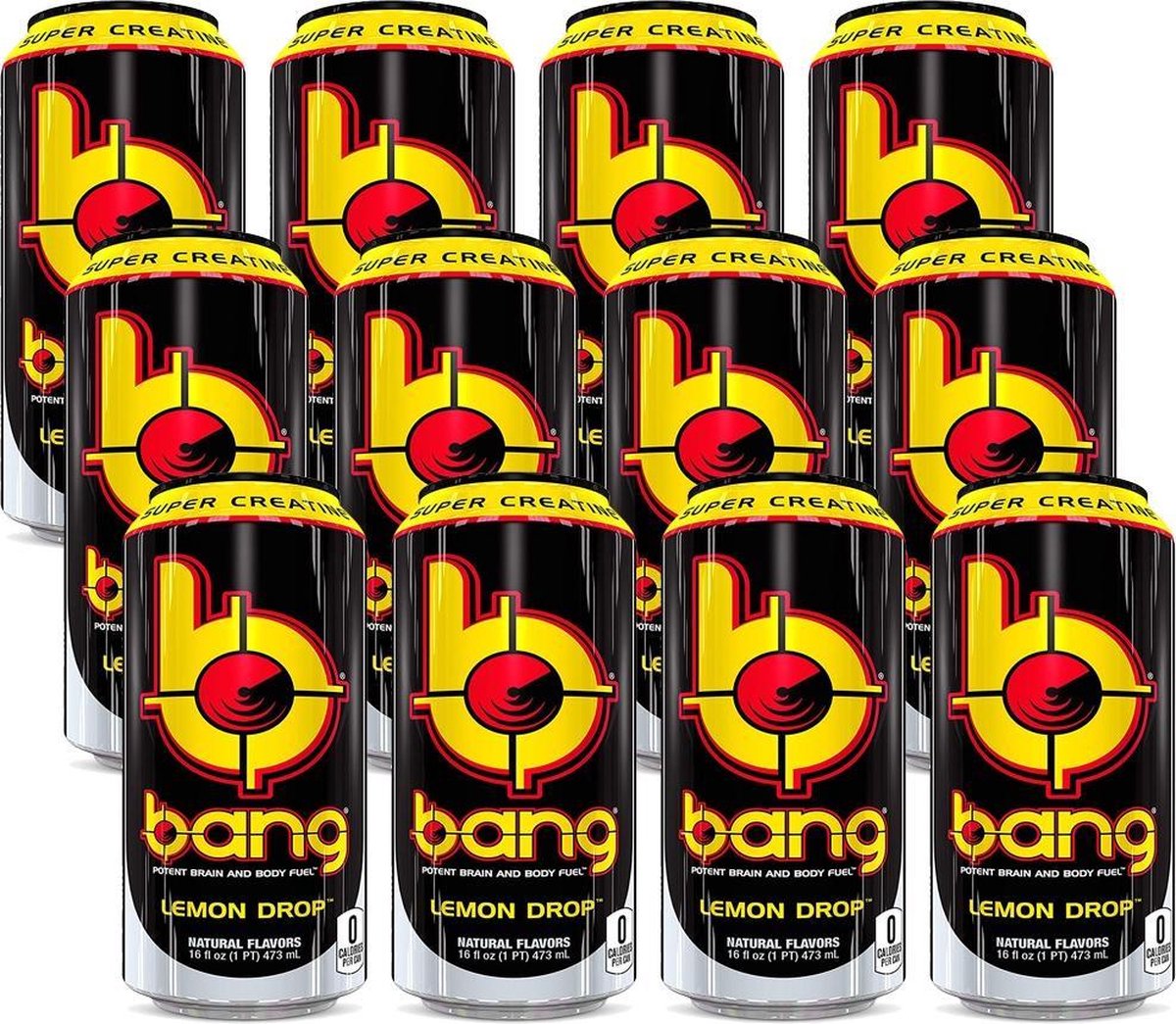 Bang Energy Drink 12x 500ml Lemon Drop