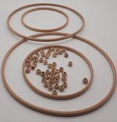 Macramé Pakket- Diy Set - houten ringen en kralen