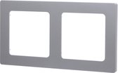 Afdekraam - Aigi Jura - 2-voudig - Vierkant - Kunststof - Zilver - BES LED