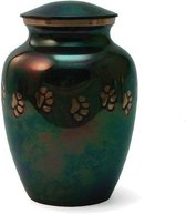 Urne Classic Paws Raku - Urne Asbeeld Animaux pour votre animal bien-aimé - Chien - Chien - Cheval - Lapin 0, 41 L