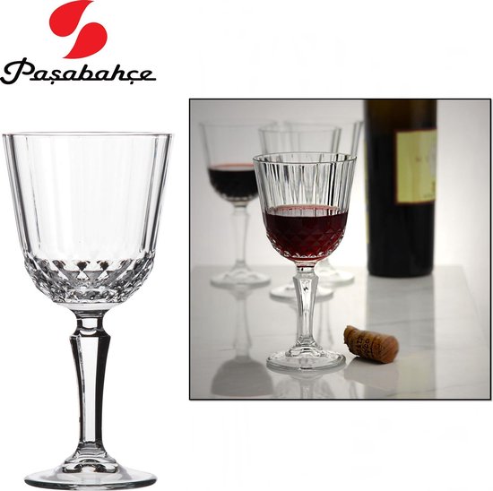Paşabahçe Verres à Verres à vin Rouge Diony, ENSEMBLE DE 3 PIÈCES | bol.com
