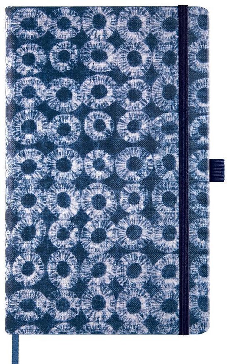 Castelli Milano A5 notitieboek Shibori - Cirkels - inhoud met lijnen - 130x210 mm - Made in Italy