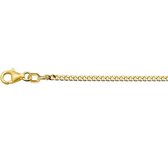 N-joy trendstyle 14k gouden gourmet collier, 50 cm lang 4335, afterpay, snel geleverd, gratis cadeauservice, eigen service atelier en graveerdienst.