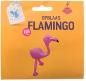 opblaas flamingo roze 60 cm