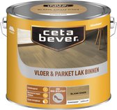 CetaBever Binnen Vloer & Parket Lak - Zijdeglans - Blank Eiken - 2,5 liter