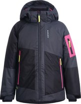 Icepeak Wintersportjas - Maat 152  - Meisjes - donkergrijs/zwart/roze
