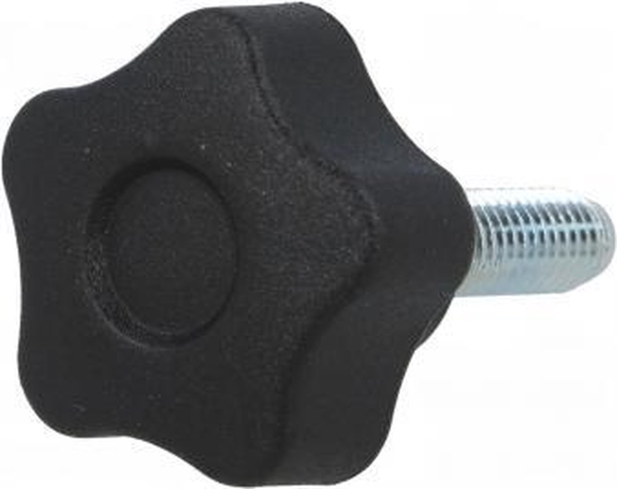M5 x 16 draadeind met sterknop - diameter 25mm