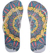 Sorprese – slippers – mandala wit – maat 40 – slippers dames – teenslippers - badslippers