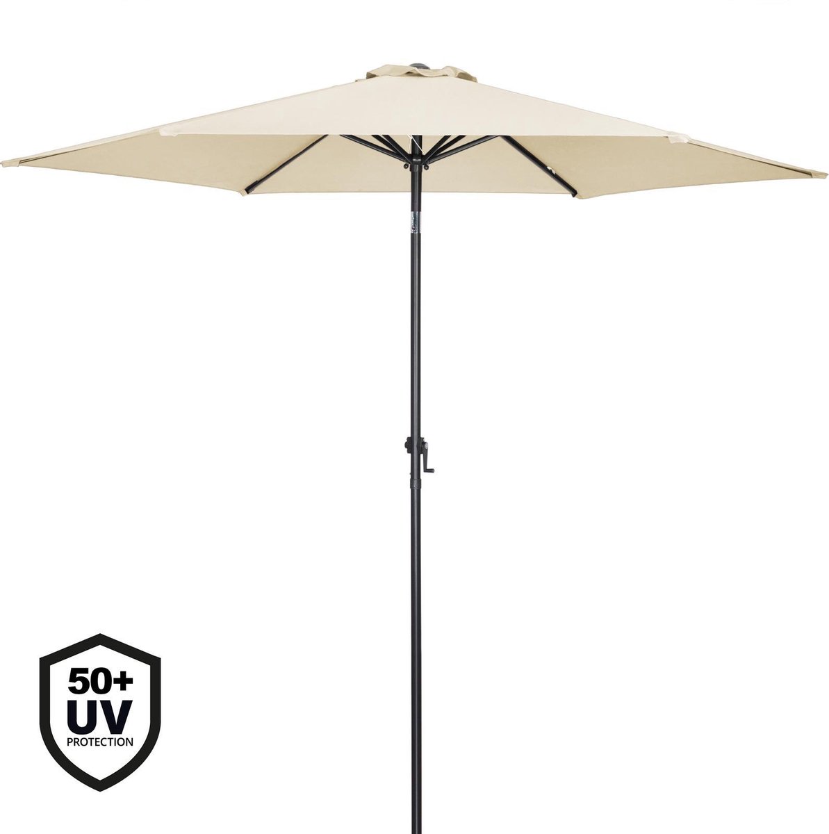 Kingsleeve Parasol Ø300cm - UV-bescherming 80+ Slinger - Beige