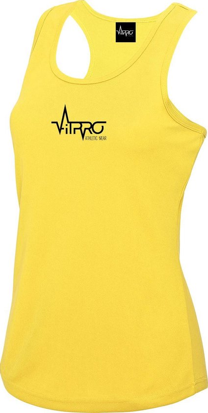 FitProWear Sporthemd Sporttop Dames - Geel - Maat M