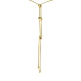 Silventi 980600553 Stalen Ketting - Hanger  - Ovaal - 12MM - Ankerschakel - 40CM - Stainless steel - Gold plated - Goudkleurig