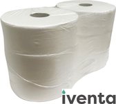 6x Toiletpapier midi jumbo Topa cellulose 2 laags 280 meter