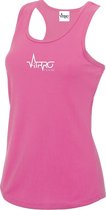 FitProWear Sporthemd Dames - Roze - Maat L - Singlet - Hemd - Sporttop - Hemden - Stringer - Tanktop - Sportkleding - Sporthemd - Fitness hemd - Mouwloos shirt