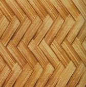 Plakfolie - Kleeffolie - Kleefplastiek - Plakplastiek - Plakplastic - 45 cm x 200 cm - Hout - Parket - Licht Bruin